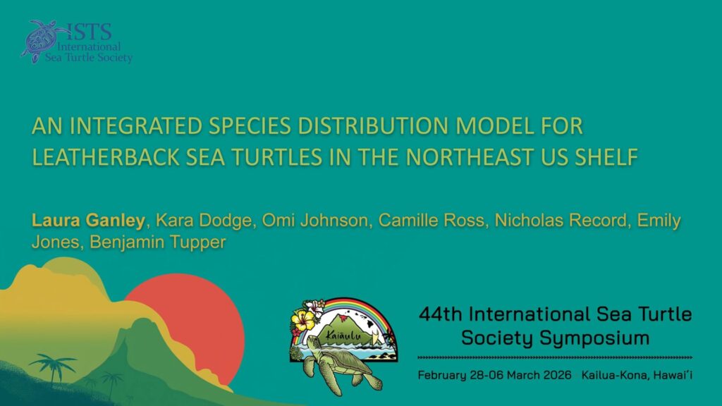 AN INTEGRATED SPECIES DISTRIBUTION MODEL FOR LEATHERBACK SEA TURTLES IN THE NORTHEAST US SHELF